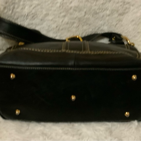 Marino Orlandi Black Italian Leather Shoulder Bag - Picture 5 of 6